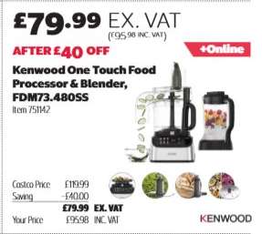 Kenwood One Touch Food Processor & Blender FDM73.480SS