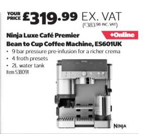 Ninja Luxe Café Premier Bean to Cup Coffee Machine, ES601UK