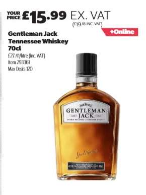 Gentleman Jack Tennessee Whiskey 70cl