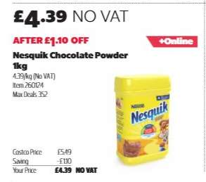 Nesquik Chocolate Powder 1kg