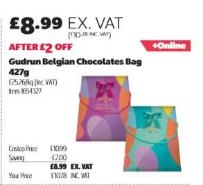Gudrun Belgian Chocolates Bag 427g
