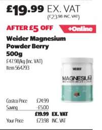 Weider Magnesium Powder Berry 500g