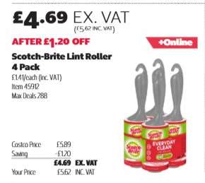 Scotch-Brite Lint Roller 4 Pack