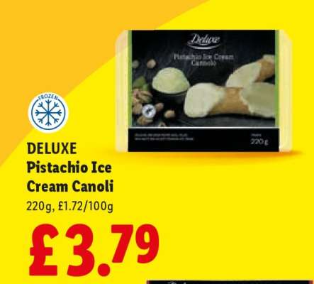 DELUXE Pistachio Ice Cream Canoli