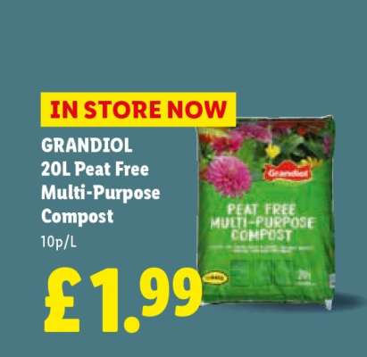 GRANDIOL 20L Peat Free Multi-Purpose Compost