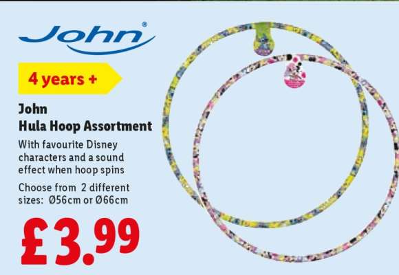 John Hula Hoop Assortment