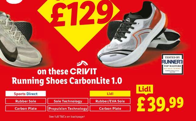 CRIVIT Running Shoes CarbonLite 1.0