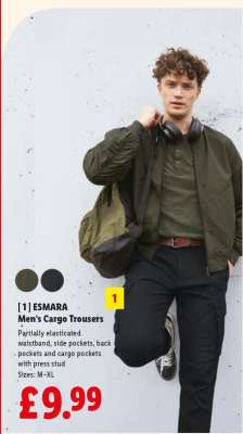 Esmara Men’s Cargo Trousers