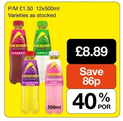 Lucozade 12x500ml