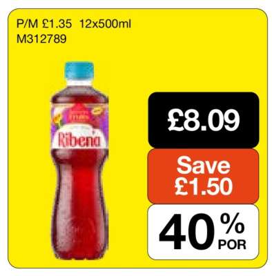 Ribena 12x500ml
