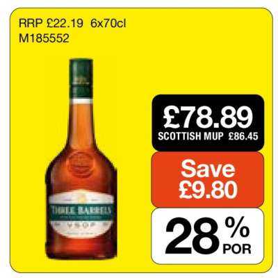 Three Barrels Brandy