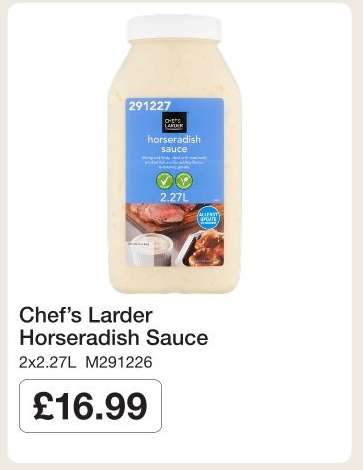 Chef’s Larder Horseradish Sauce