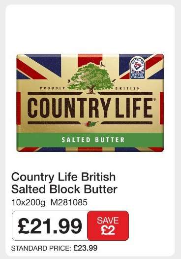 Country Life British Salted Block Butter