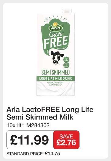 Arla LactoFREE Long Life Semi Skimmed Milk