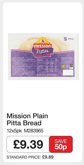 Mission Plain Pitta Bread