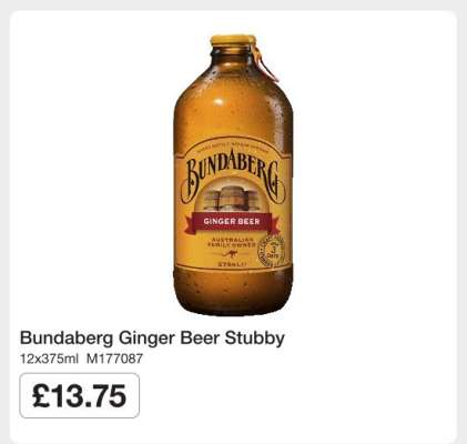 Bundaberg Ginger Beer Stubby