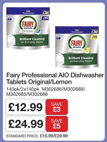 Fairy Professional AIO Dishwasher Tablets Original/Lemon