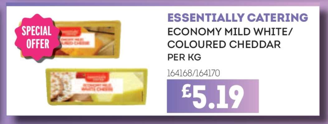 Essentially Catering Economy Mild White/Coloured Cheddar