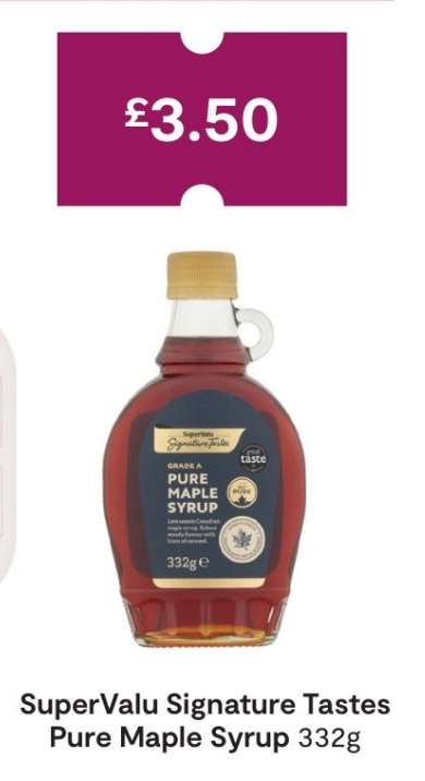 SuperValu Signature Tastes Pure Maple Syrup