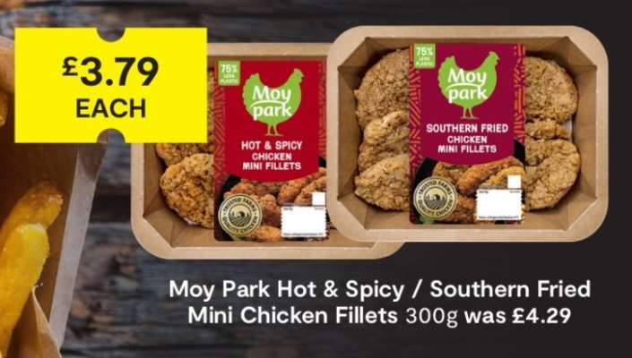 Moy Park Hot & Spicy / Southern Fried Mini Chicken Fillets 300g