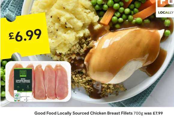 Good Food Locally Sourced Chicken Breast Fillets 700g