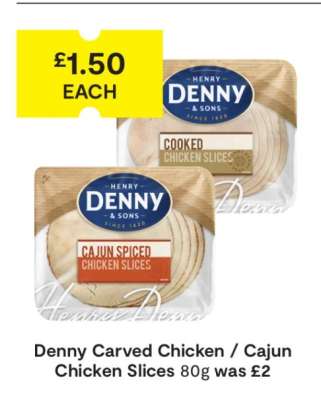 Denny Carved Chicken / Cajun Chicken Slices