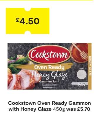 Cookstown Oven Ready Gammon with Honey Glaze