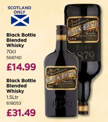 Black Bottle Blended Whisky 70cl