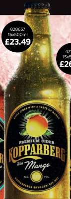 Kopparberg Premium Cider with a Taste of Mango