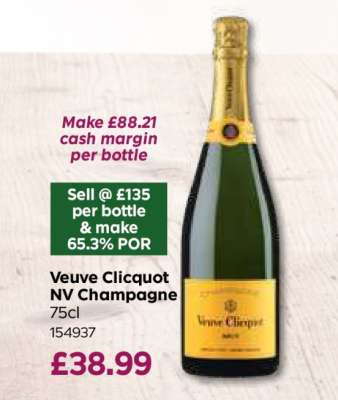 Veuve Clicquot NV Champagne
