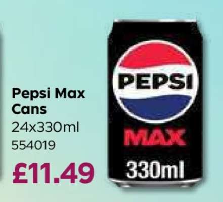 Pepsi Max Cans