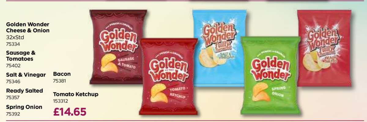 Golden Wonder Crisps