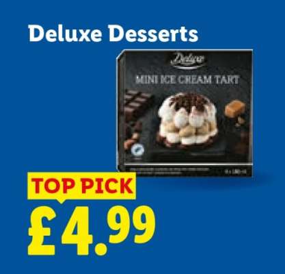 Deluxe Desserts Mini Ice Cream Tart