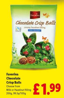 Favorina Chocolate Crisp Balls