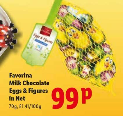 Favorina Milk Chocolate Eggs & Figures in Net