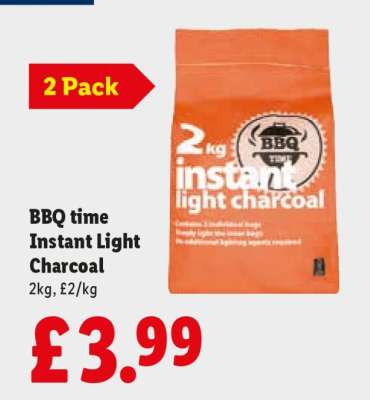 BBQ TIME Instant Light Charcoal