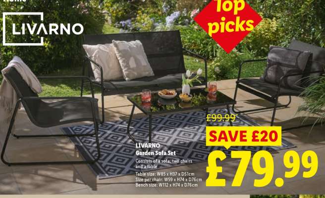 LIVARNO Garden Sofa Set
