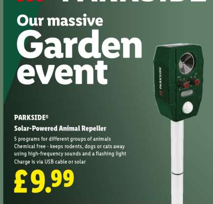 PARKSIDE Solar Powered Animal Repeller