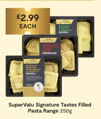 SuperValu Signature Tastes Filled Pasta Range