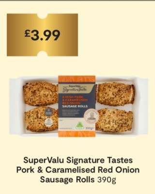 SuperValu Signature Tastes Pork & Caramelised Red Onion Sausage Rolls