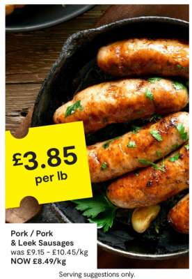 Pork & Leek Sausages