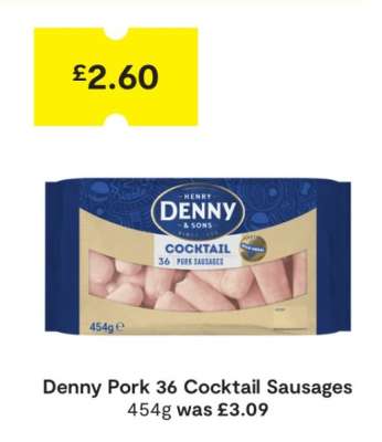 Denny Pork 36 Cocktail Sausages