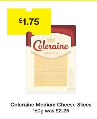 Coleraine Medium Cheese Slices
