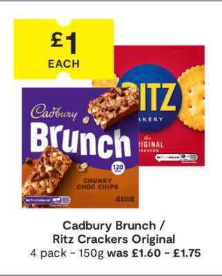 Cadbury Brunch / Ritz Crackers Original