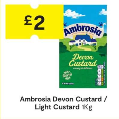 Ambrosia Devon Custard / Light Custard
