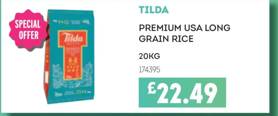 TILDA PREMIUM USA LONG GRAIN RICE