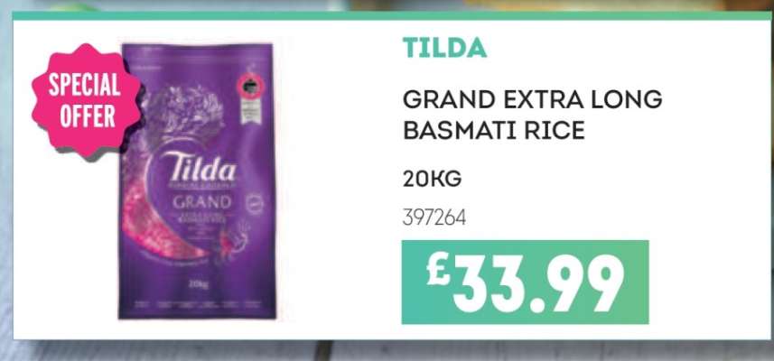 Tilda Grand Extra Long Basmati Rice