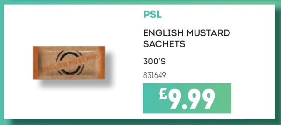 PSL ENGLISH MUSTARD SACHETS