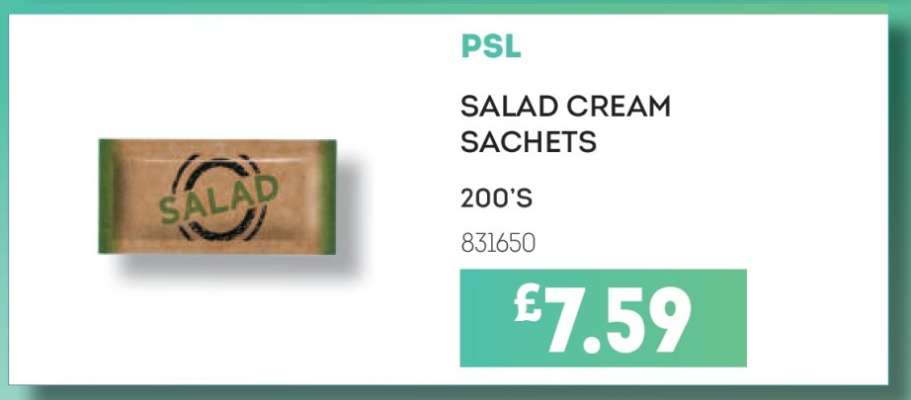 PSL Salad Cream Sachets