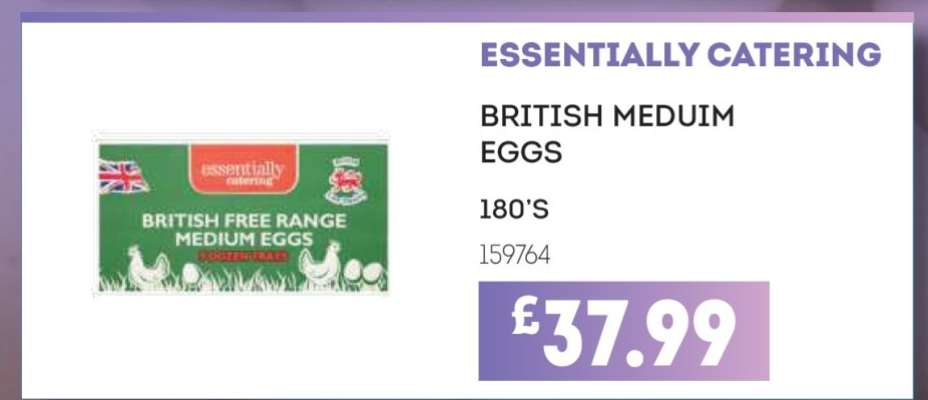 ESSENTIALLY CATERING BRITISH MEDIUM EGGS